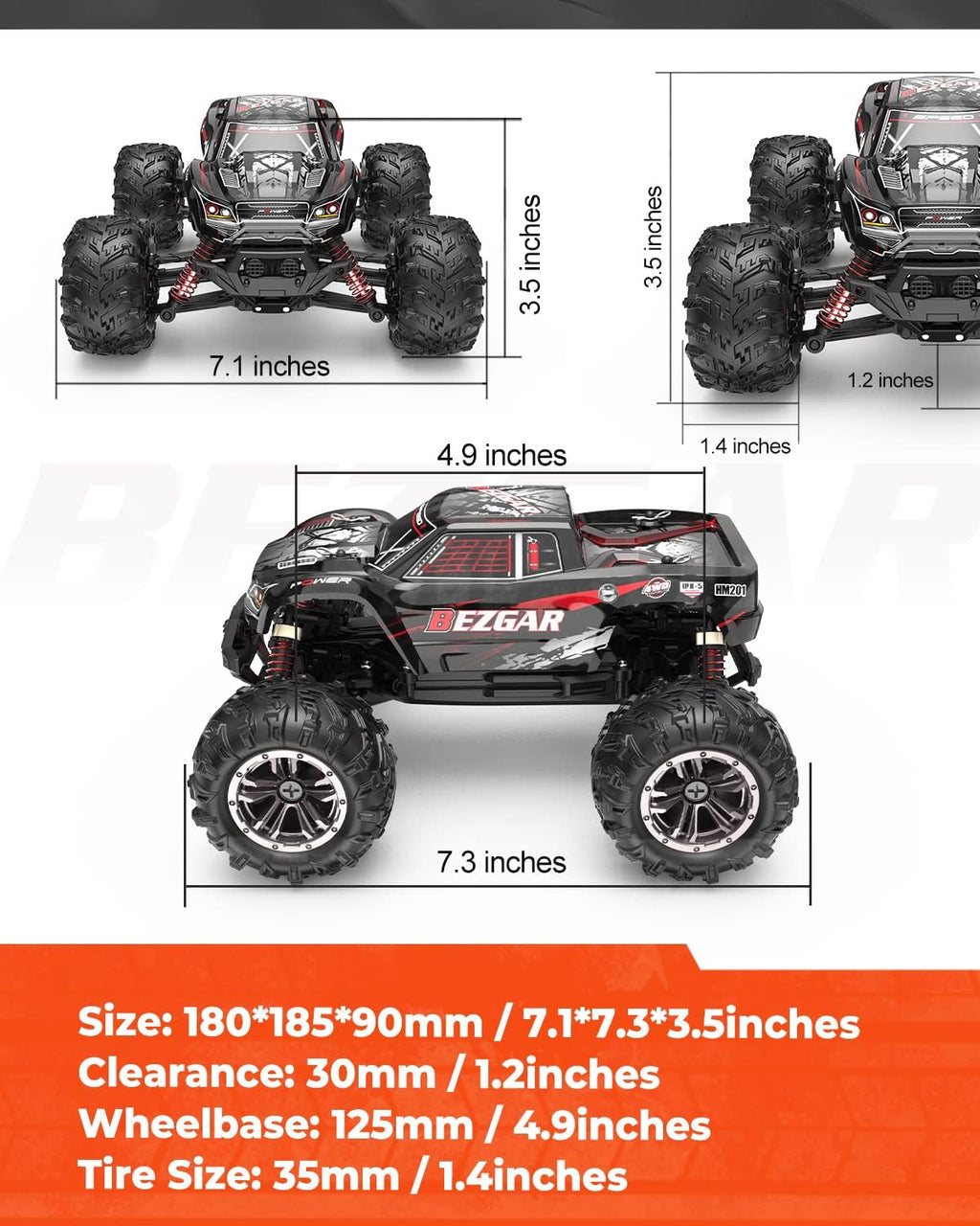 Remote Control Off Road RC Monster Truck C787
