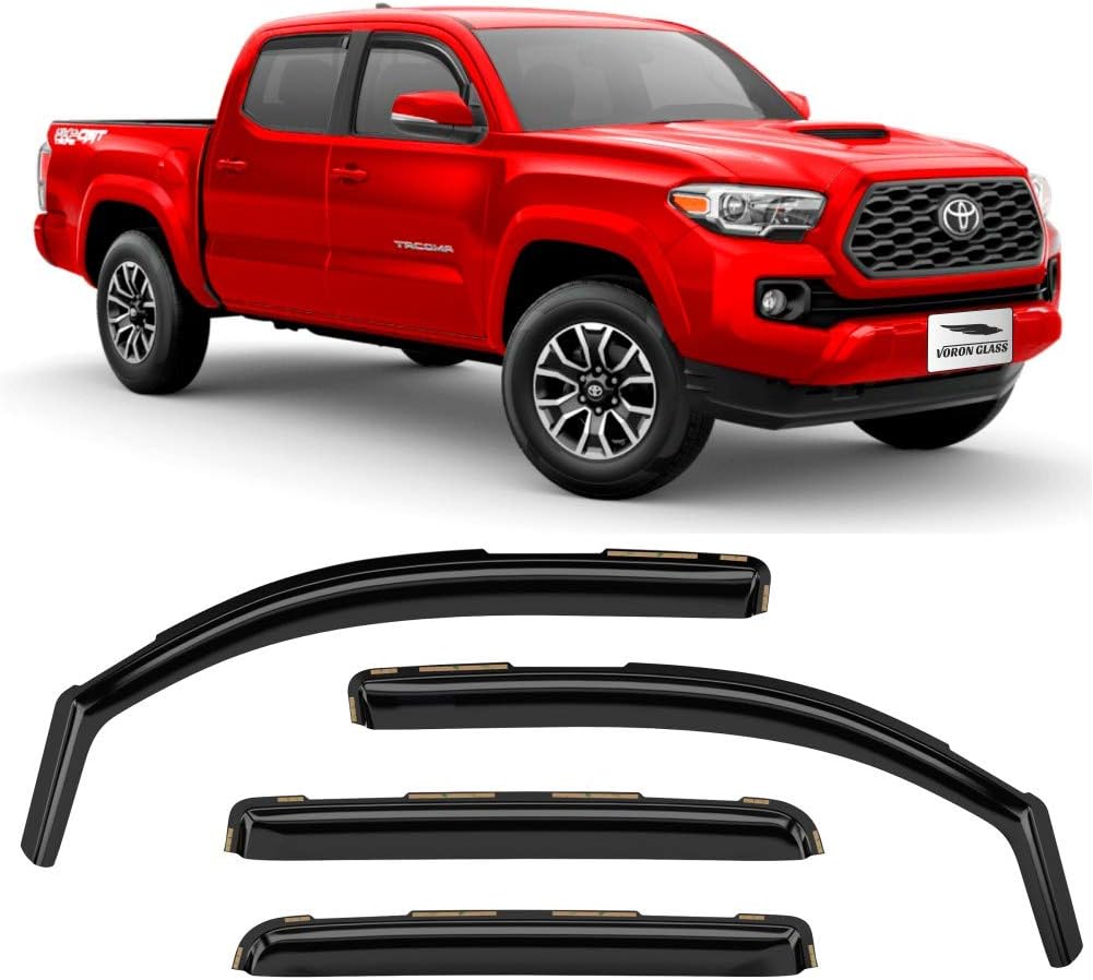 4 Pieces Glass Rain Guards for Trucks D325633