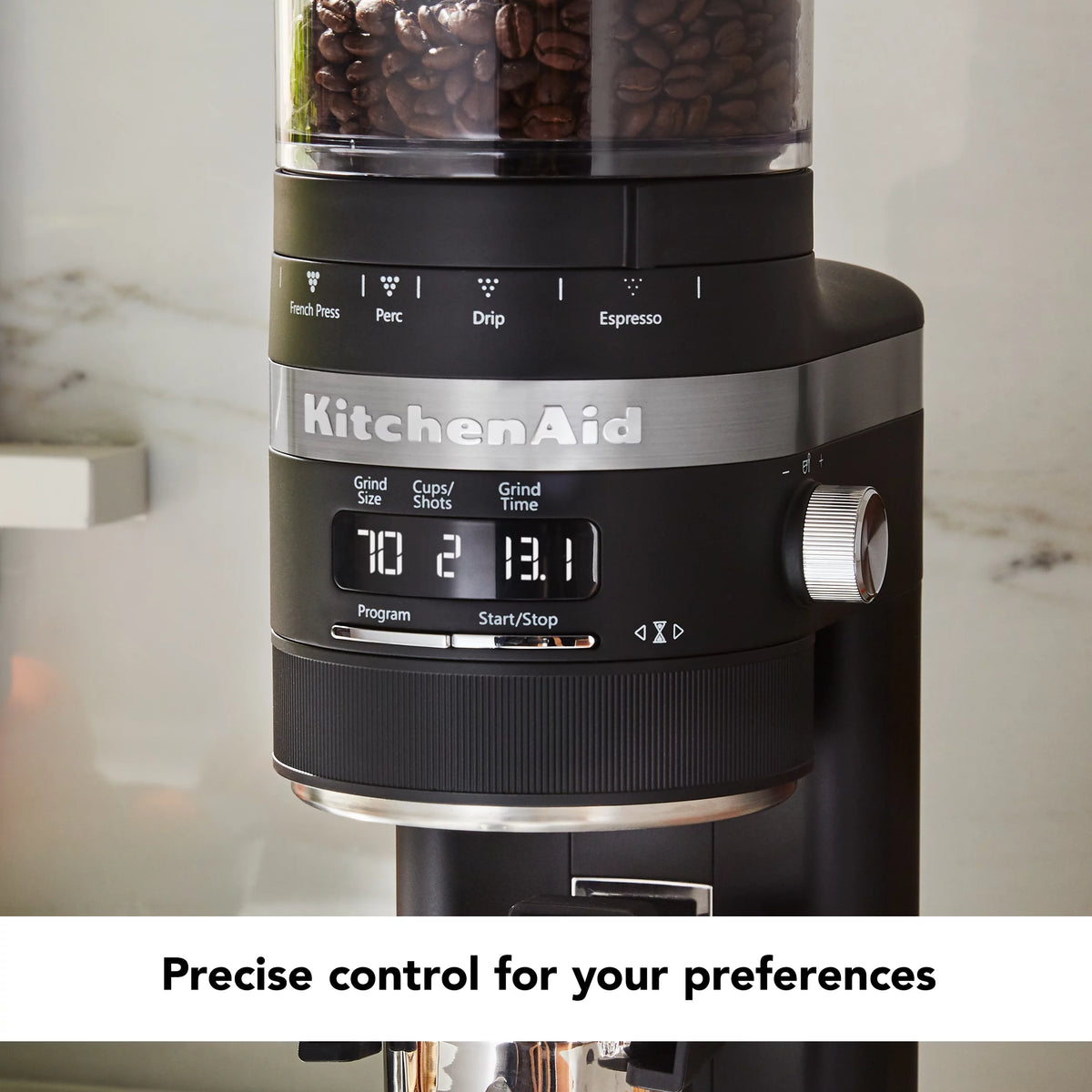 Black Matte Burr Coffee Grinder C962