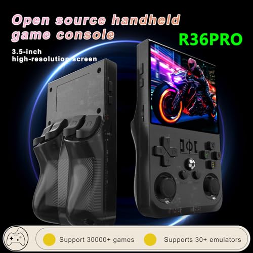 Handheld Game Console 4.0 Inch IPS 64GB TF Card 4000mAh Battery New Black V992