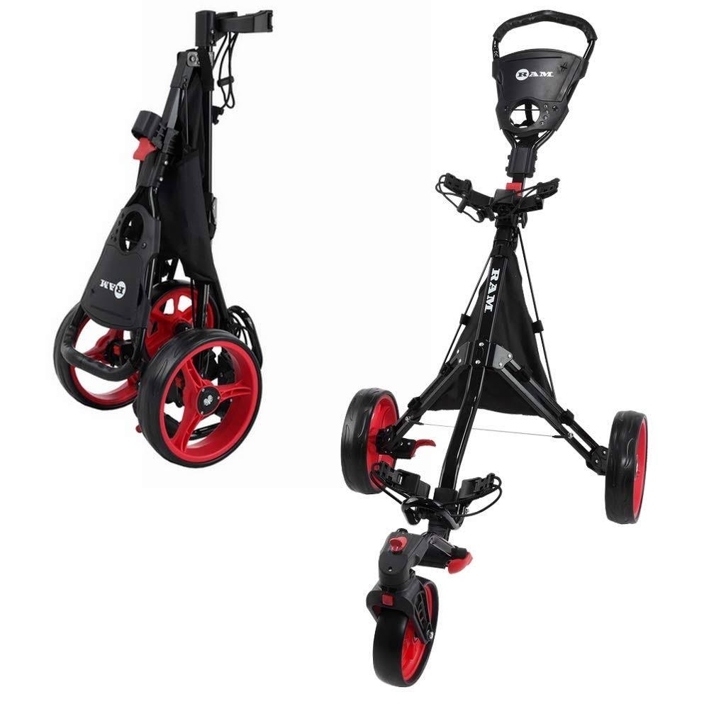 Golf Push Pull Cart with 360 Rotating Front Wheel R444