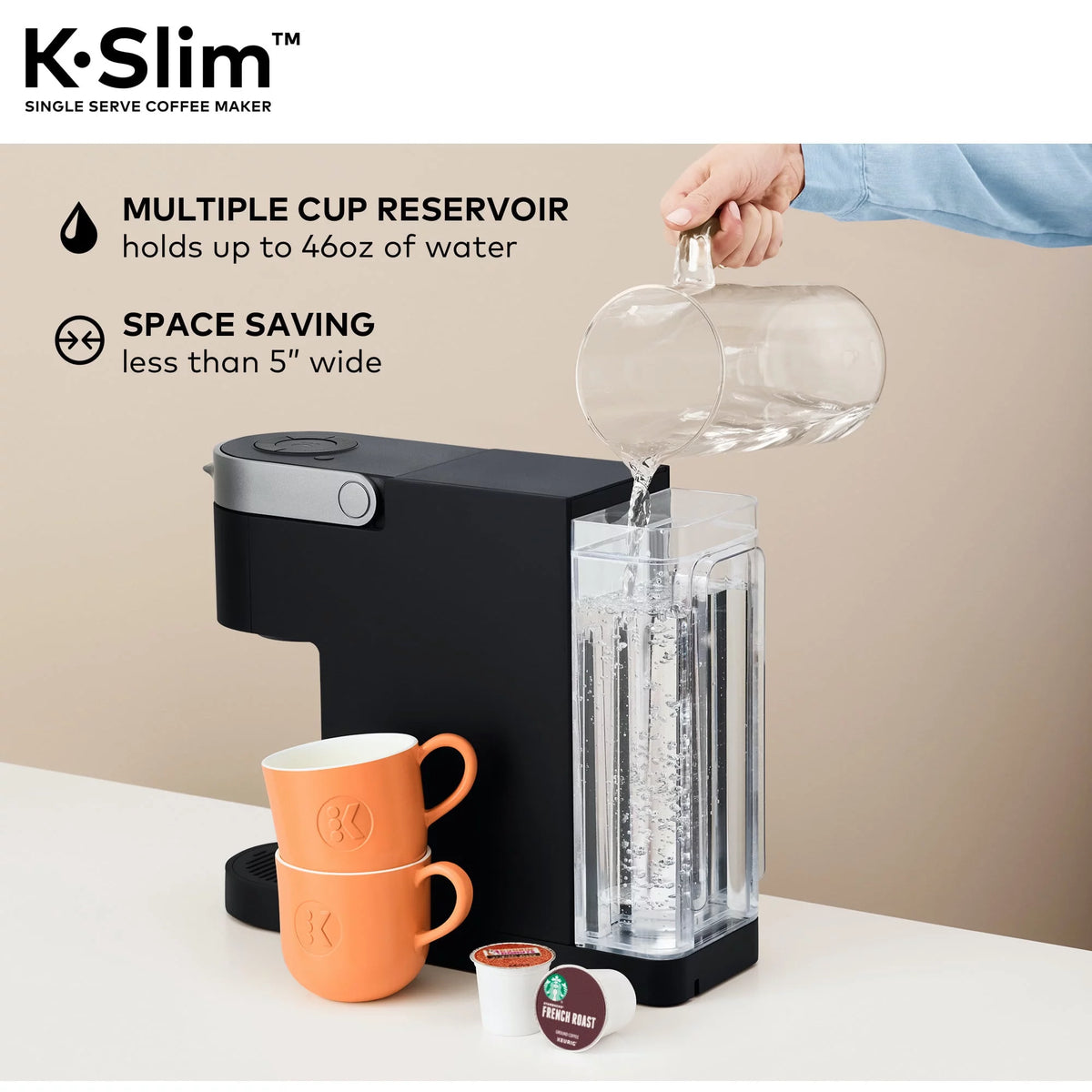 Black Single Serve K-Cup Pod Coffee Maker H83045