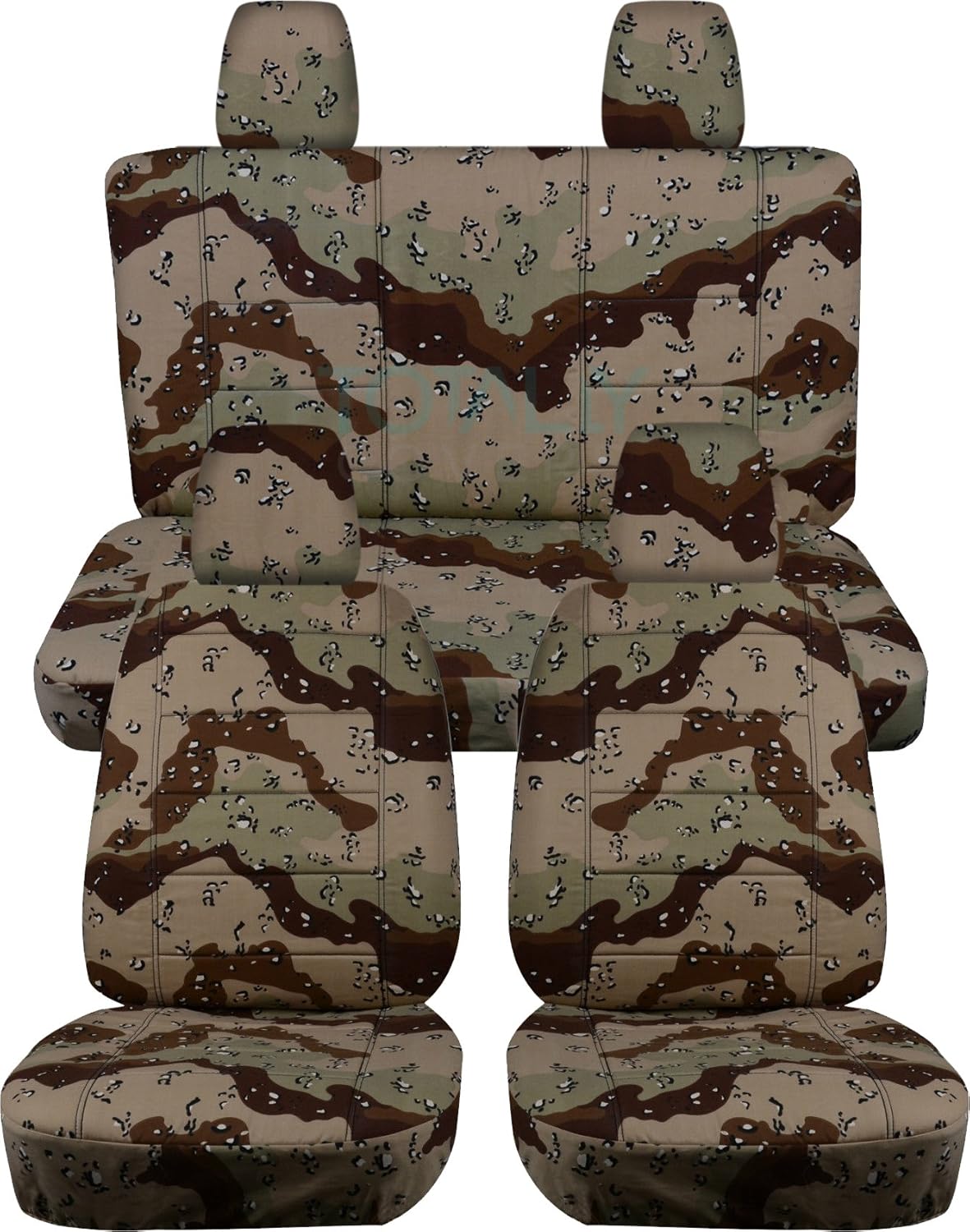 Camouflage Seat Covers Full Set Front & Rear U591