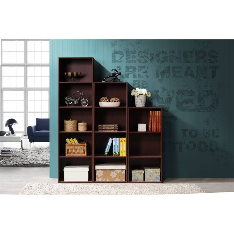 Mahogany 4-shelf Bookcase Q53992