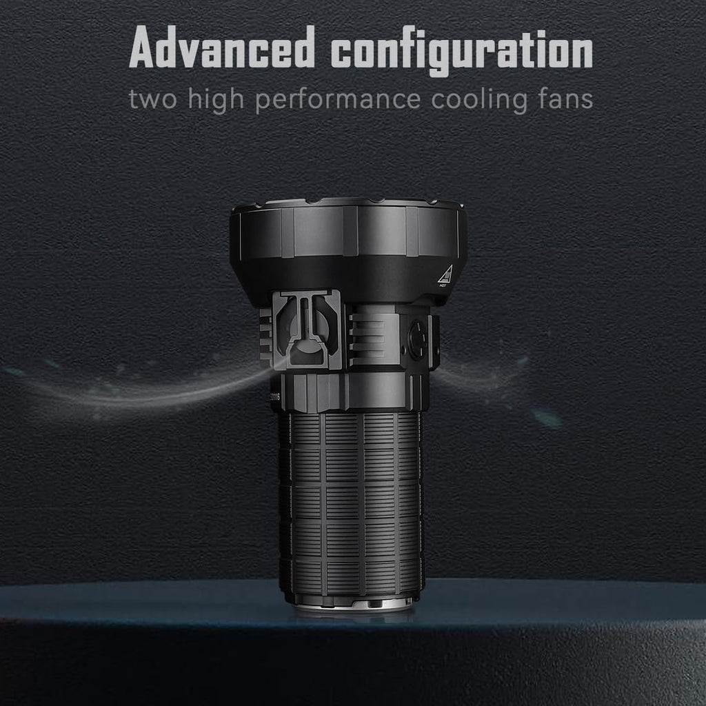 Rechargeable Flashlight 50000 Lumens with Cree XHP 70.2 LEDs A4891