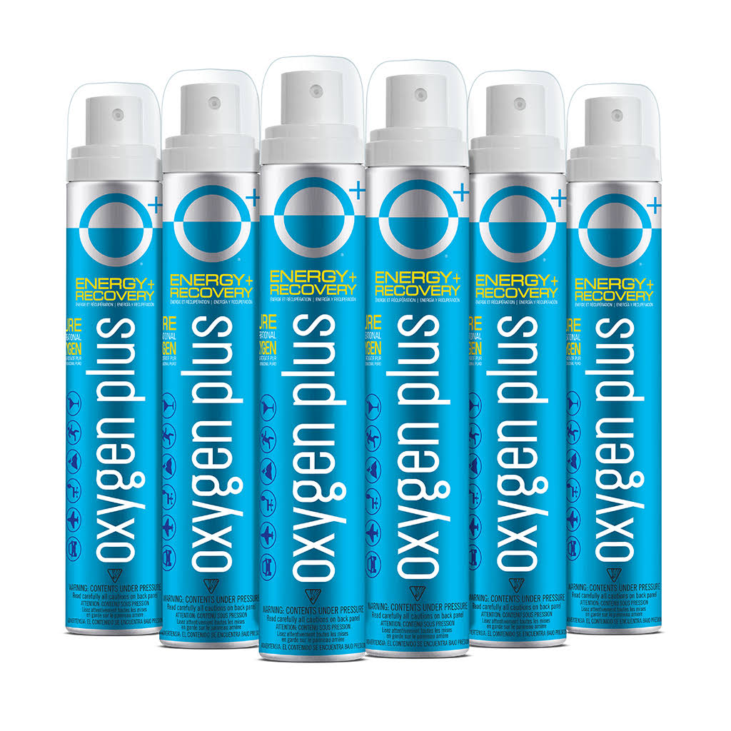 Oxygen Plus Recreational Oxygen 6-Pack 3.42L per Can W170