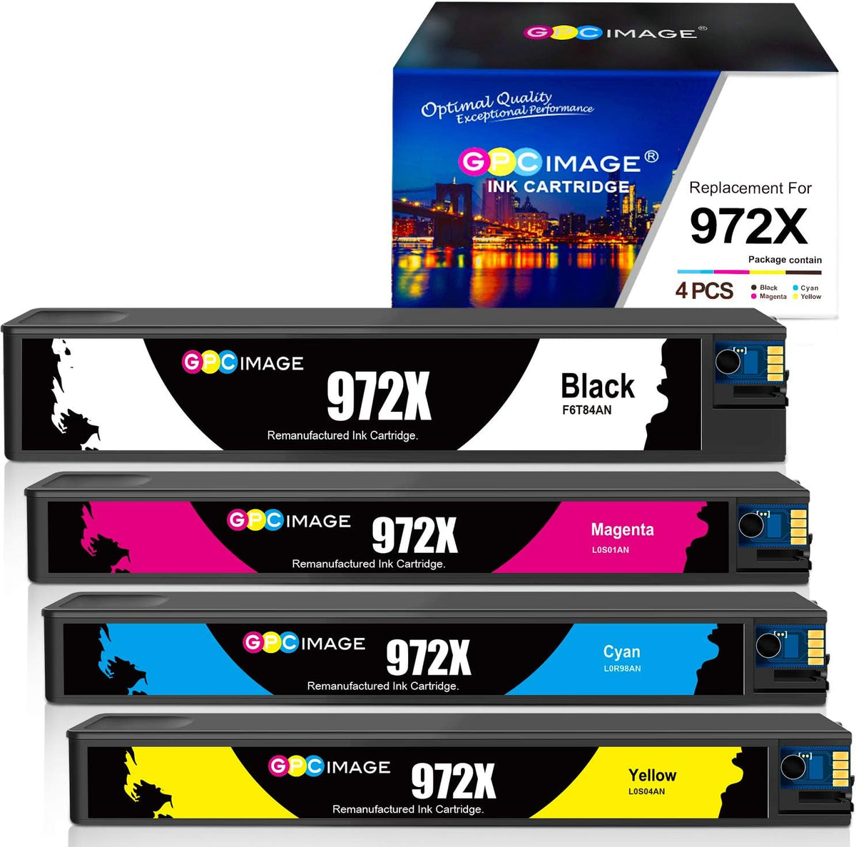Black Cyan Magenta Yellow Ink Cartridge for HP PageWide Pro Printer O8939