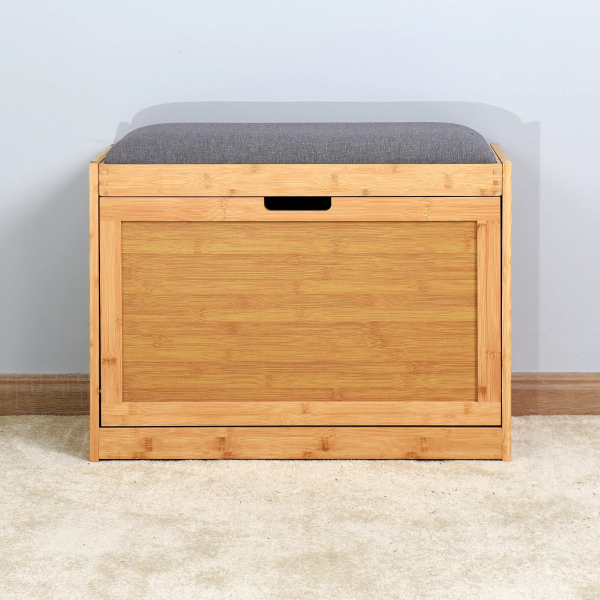 Narrow 2 Tier Bamboo Storage Bench K8480