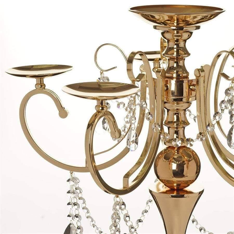 Gold Metal Candle Holder Candelabra Q70201
