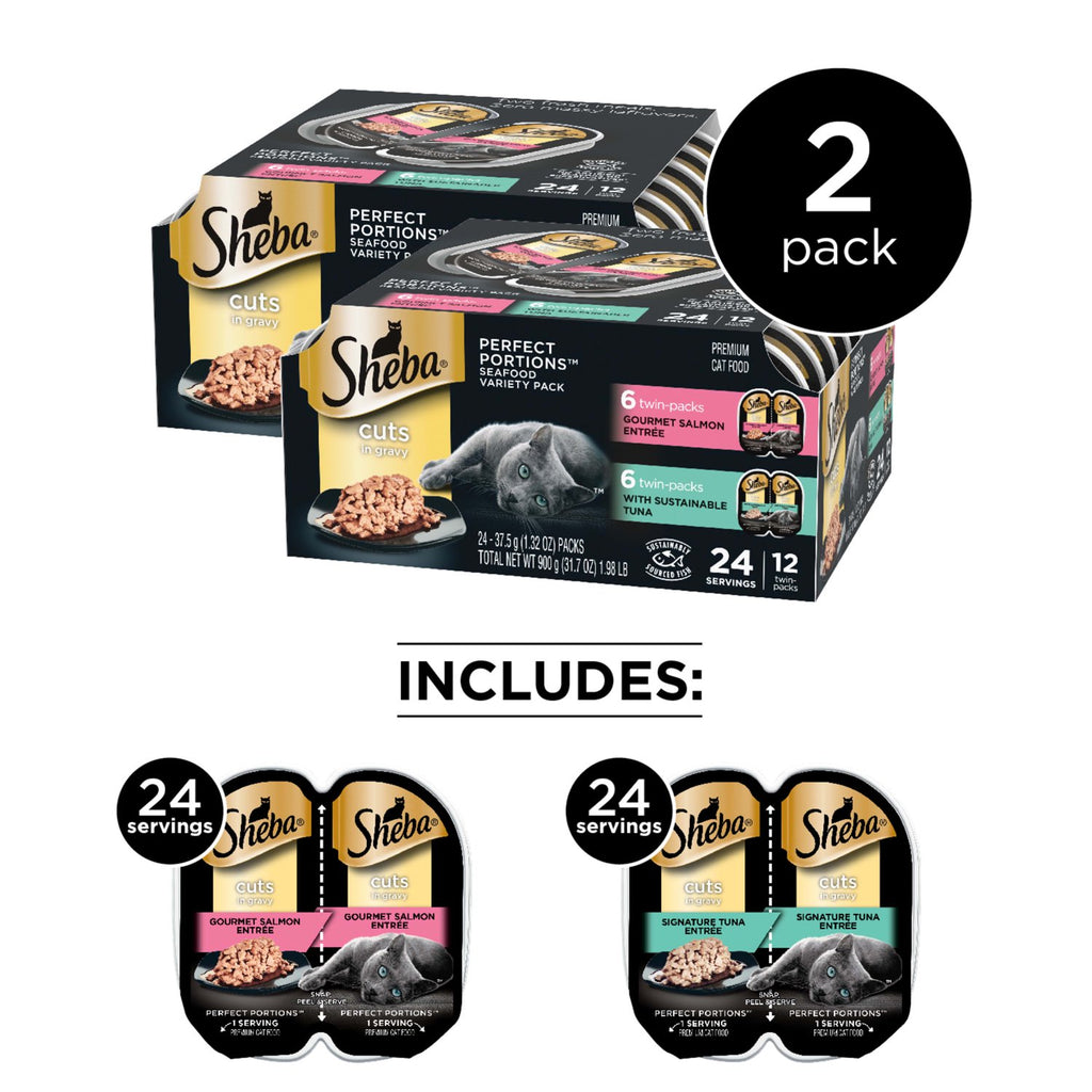 12 Count 2.6 oz Wet Cat Food Variety Pack D907