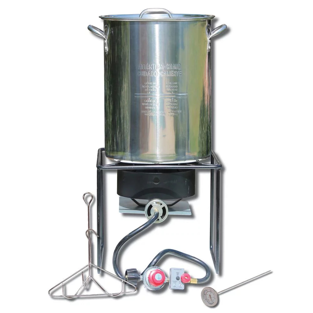 12 in. Stainless Steel Turkey Fryer Pot D647529