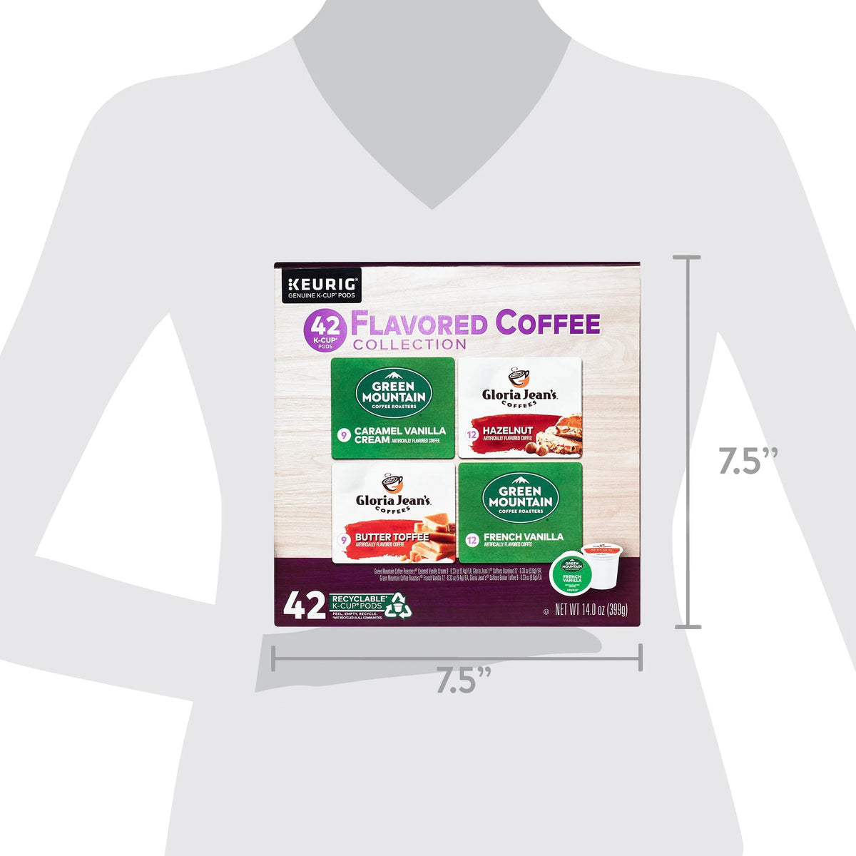 Flavored Variety Coffee K-Cup Pods 42 Count F77127