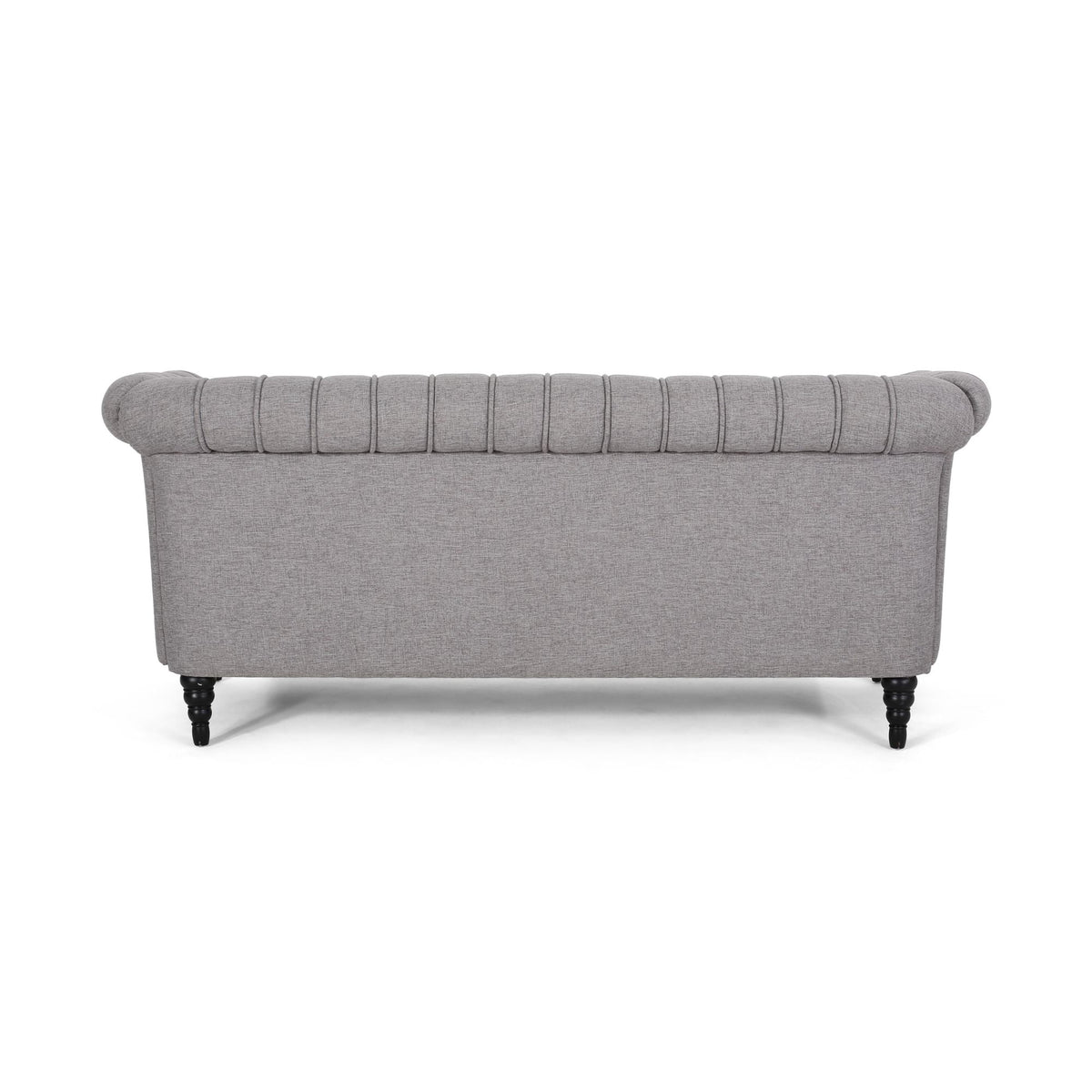 Grey Fabric Tufted 3 Seater Sofa H8243