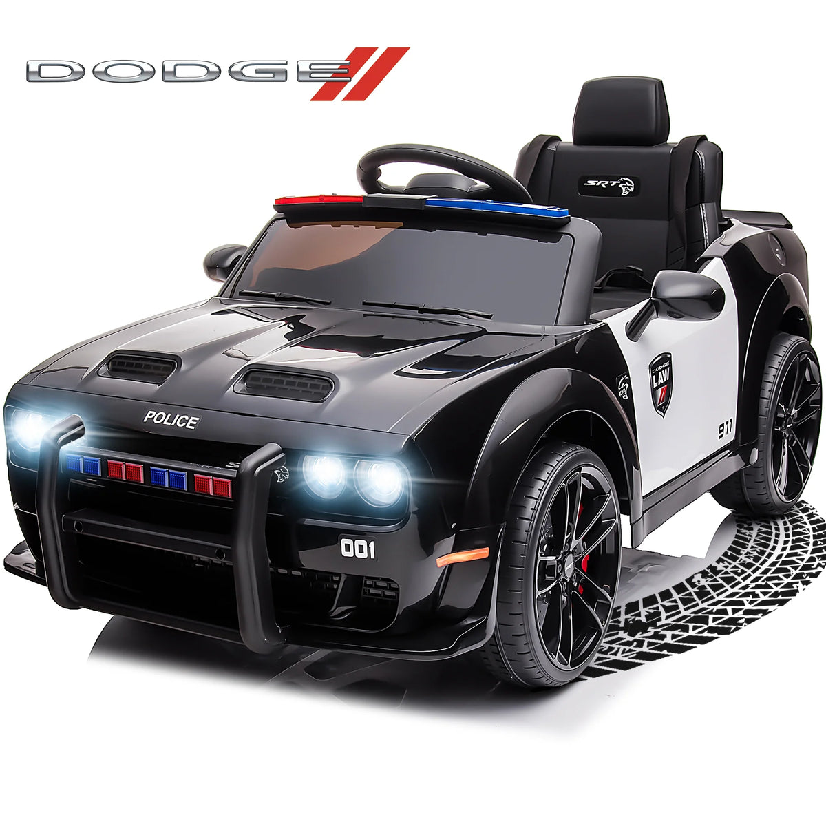 12 V Powered Ride On Car with Remote Control, Black J748263