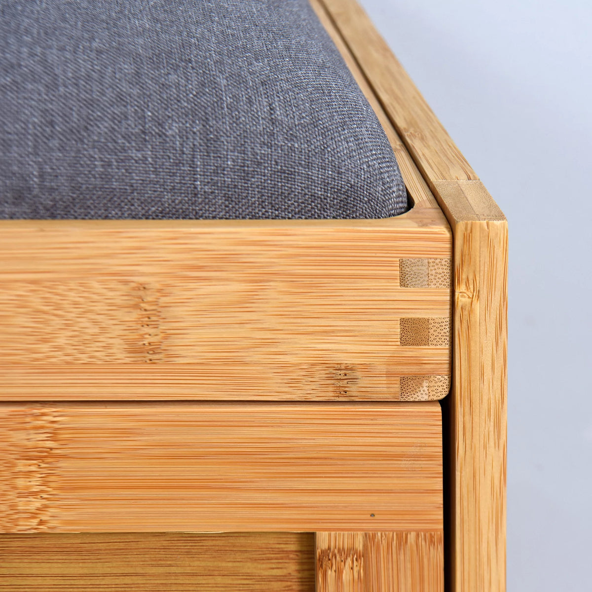 Narrow 2 Tier Bamboo Storage Bench K8480