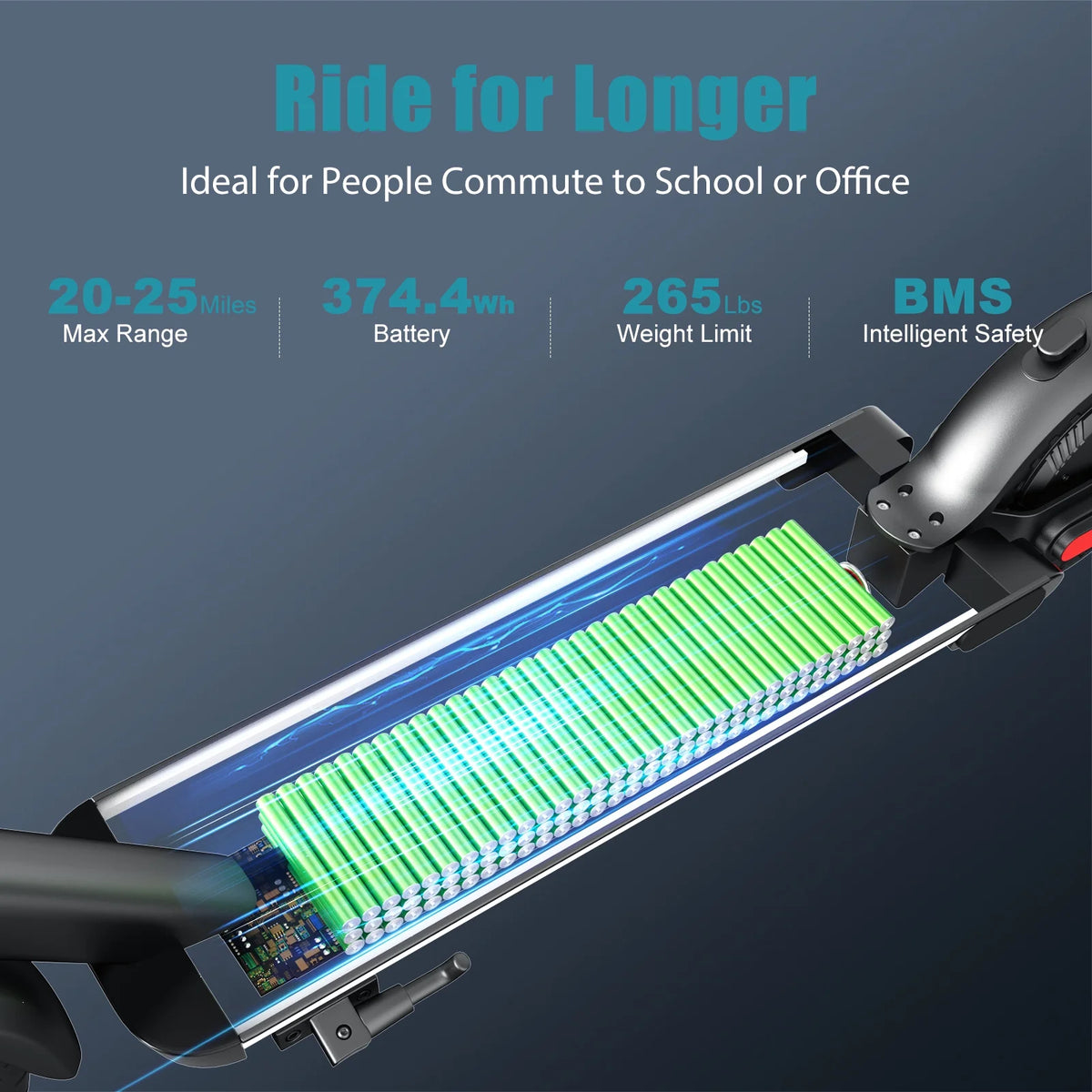 Electric Scooter with 10 Solid Tires, 500W Motor Folding Y201
