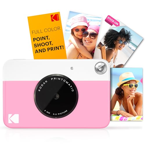 Full-Color Instant Print Camera Starter Bundle with Carrying Case and 20pk Photo Paper Y8176