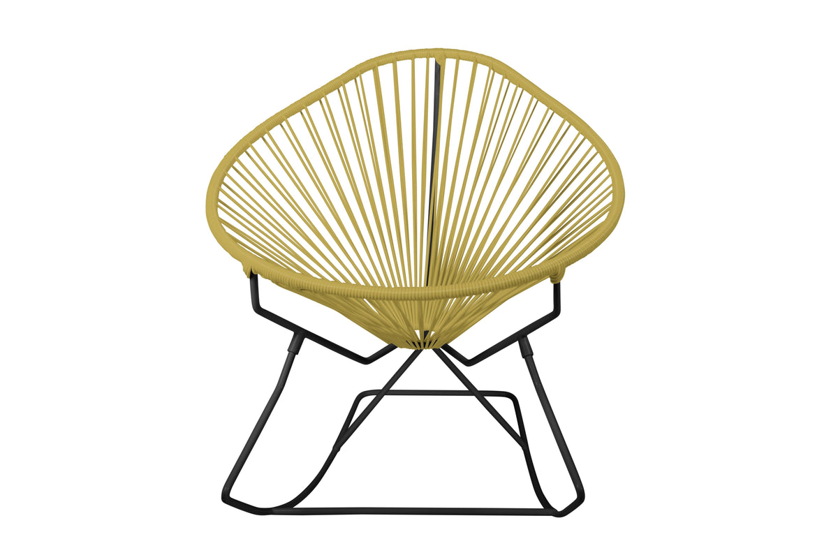 Black/Caramel Rocker Chair F82410