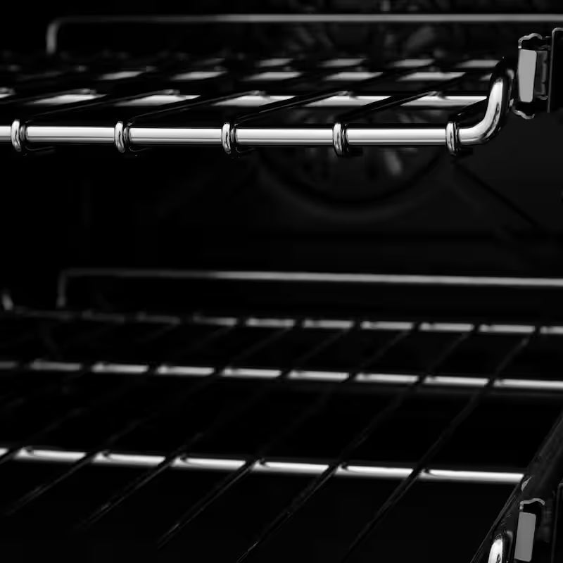 6-Burner Dual Fuel Range with Black Matte Door in Stainless Steel and Polished Gold M908