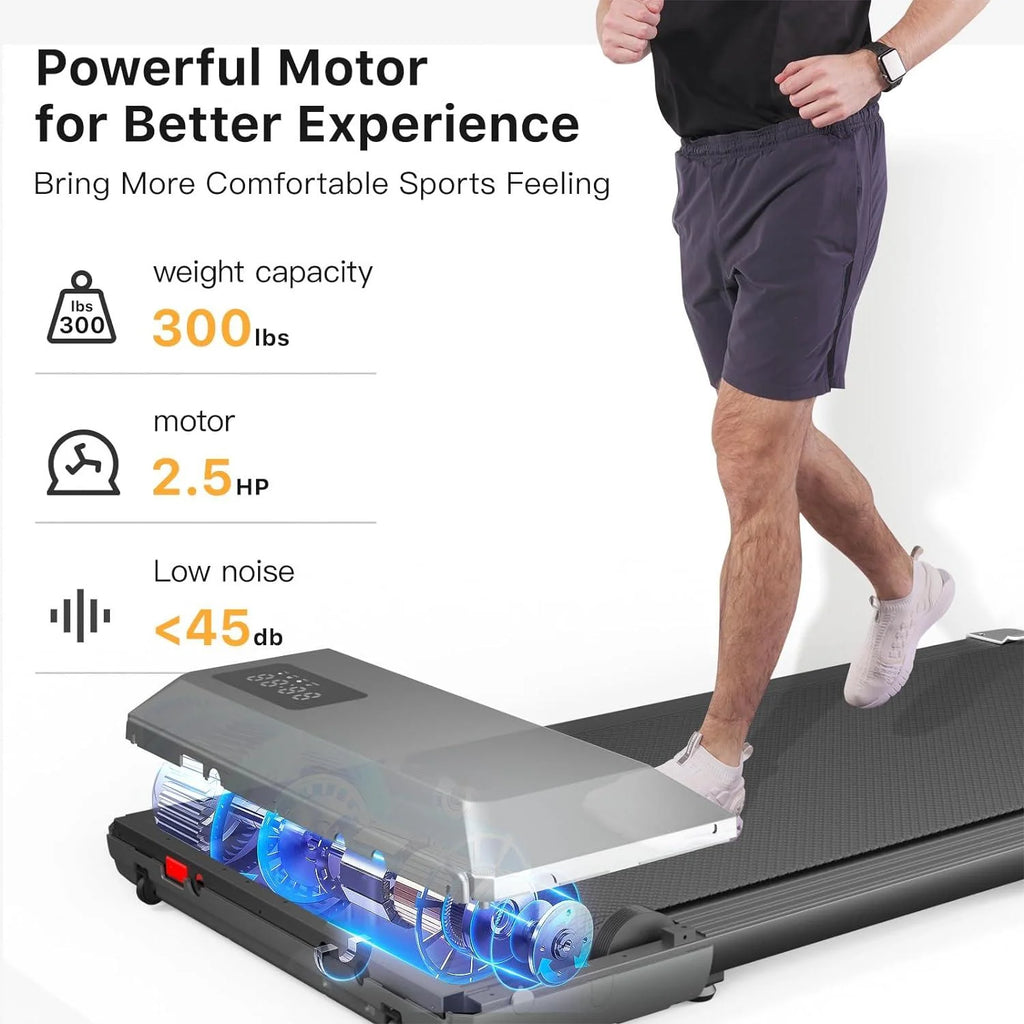 2 in 1 Under Desk Treadmill with Remote Control T427507