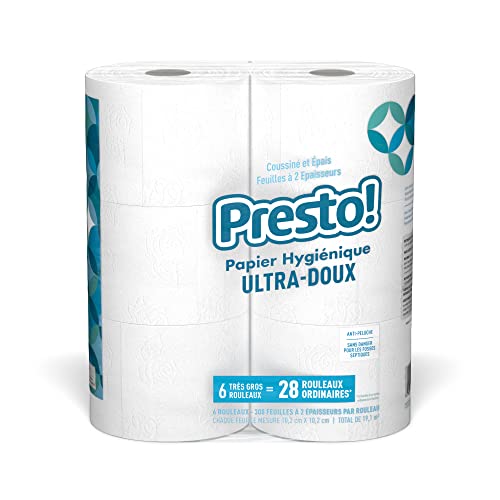 2-Ply Ultra-Soft Toilet Paper, 24 Family Mega Rolls, Unscented B861619
