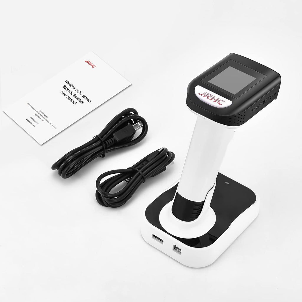 2 in 1 Wireless & Wired Barcode Scanner with Charging Base, Pack of 2 P192