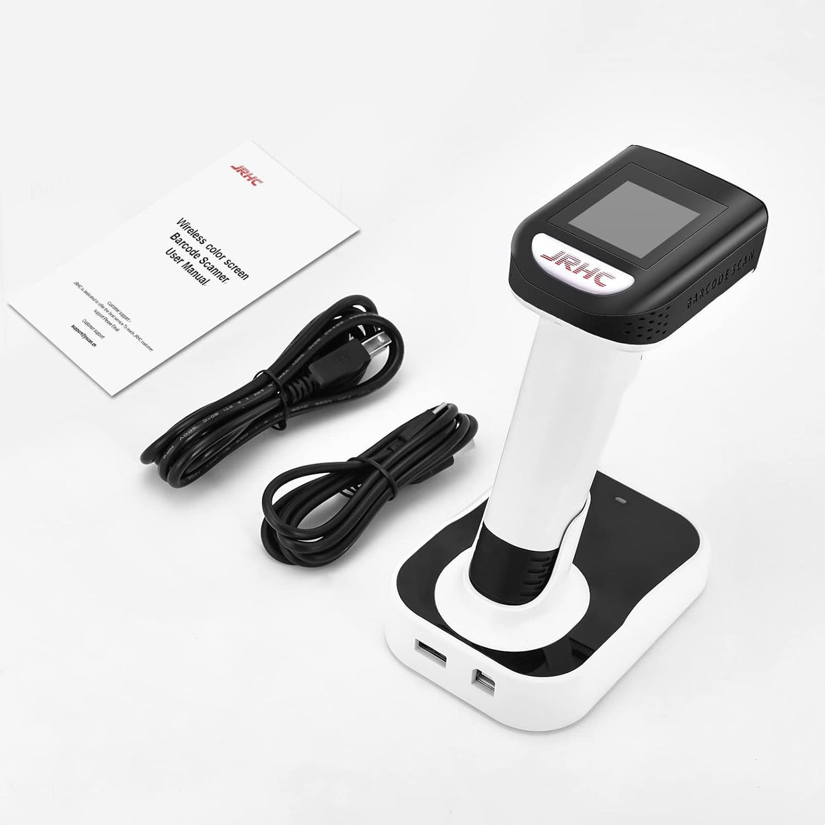 2 in 1 Wireless & Wired Barcode Scanner with Charging Base, Pack of 2 P192