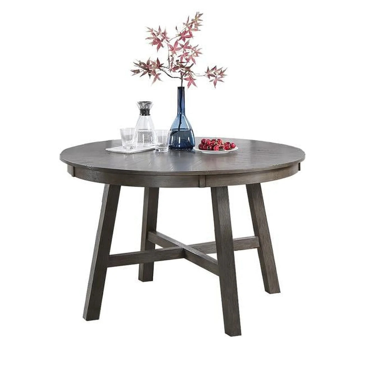 48 in. Round Rubberwood Dining Table B45243