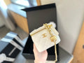 Quilted Lambskin Mini Vanity Case with Chain M7436