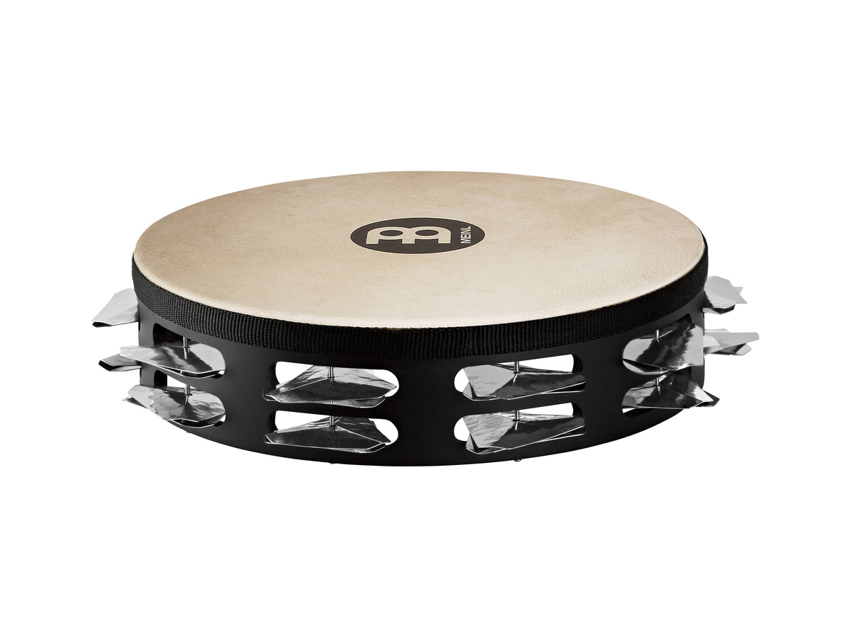 Black 2 Rows Steel Jingles Tambourine C8364