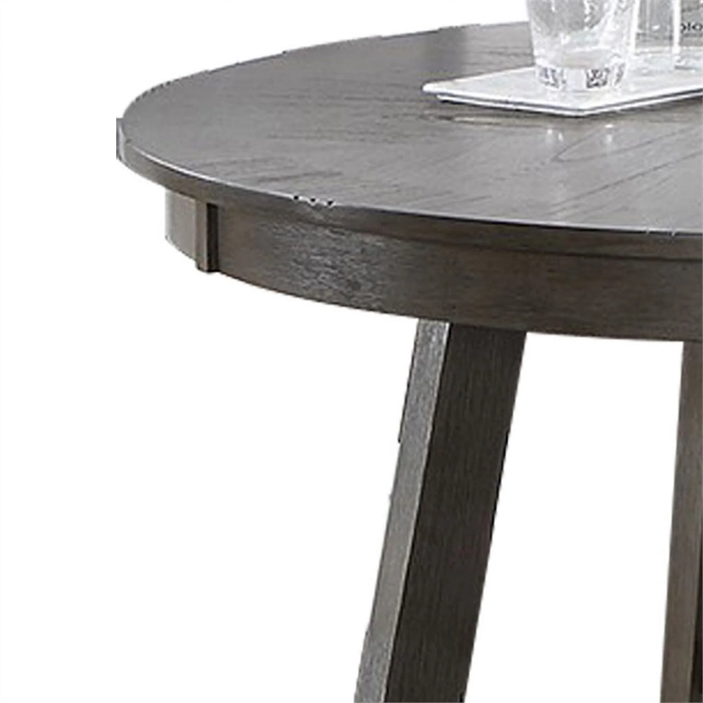 48 in. Round Rubberwood Dining Table B45243