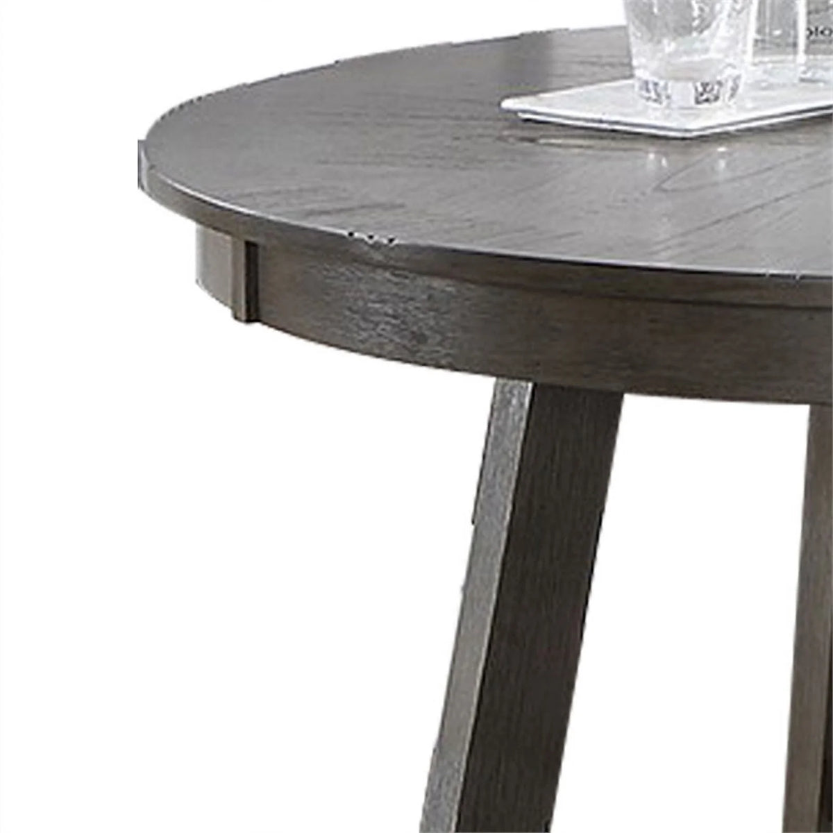 48 in. Round Rubberwood Dining Table B45243