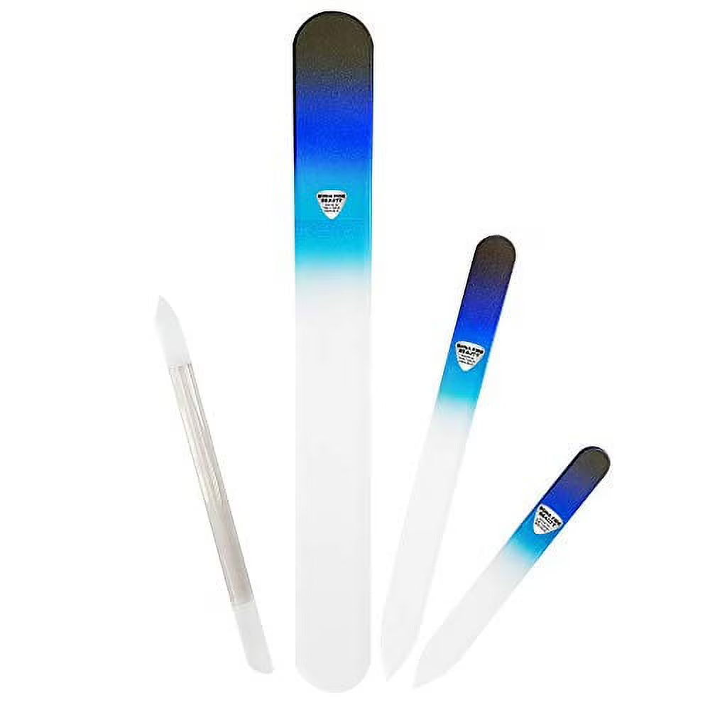 Glass Nail File Set with Cuticle Trimmer C48261