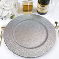 24 Pcs Silver Round Charger Plates M779