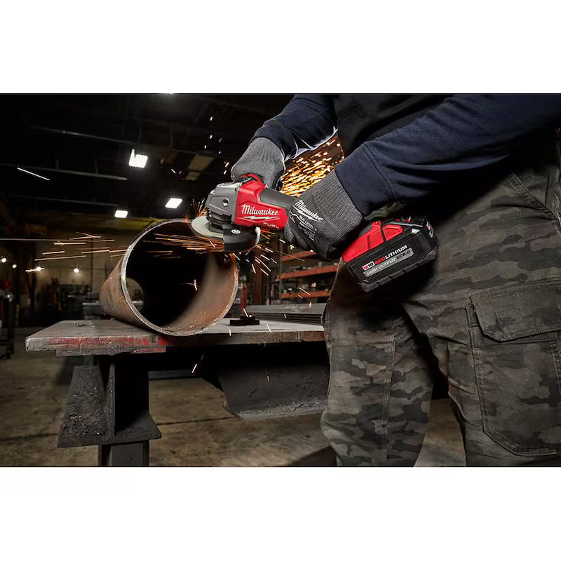 18V Lithium-Ion Brushless Cordless 4-1/2 in./5 in. Grinder and Starter Kit with 5.0 Ah Battery and Charger L147