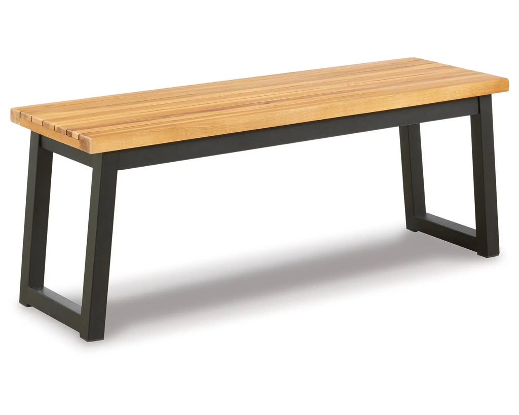 Outdoor Dining Table Set (Set of 3) Brown/Black Q797