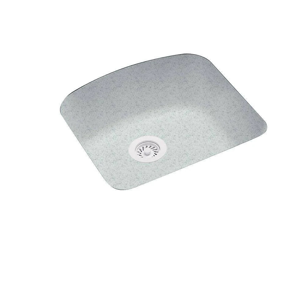 Tahiti Gray Single-Basin Undermount Kitchen Sink T77075