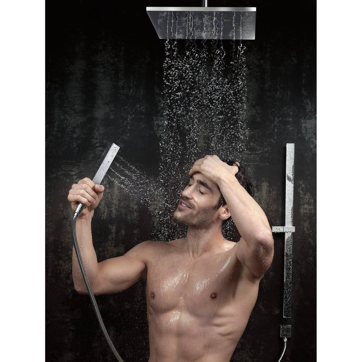 Chrome Slide Bar Hand Shower D1094