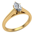 18K Gold Marquise Solitaire Engagement Ring 0.50 Carat GIA Certified Y745478