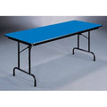 Folding Table 36 in. x 72 in. Blue Q84548