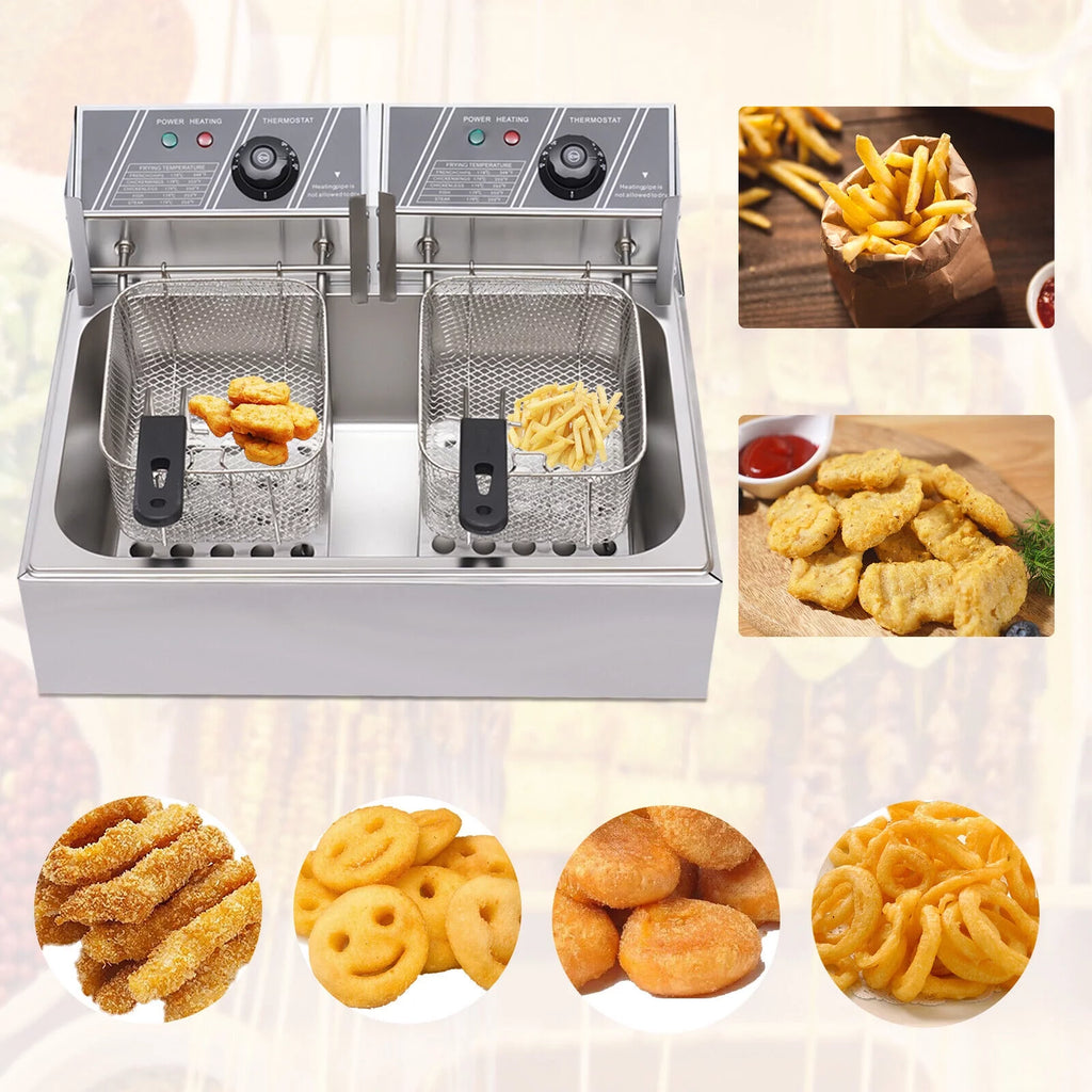 5000W 12L Stainless Steel Electric Deep Fryer I9373