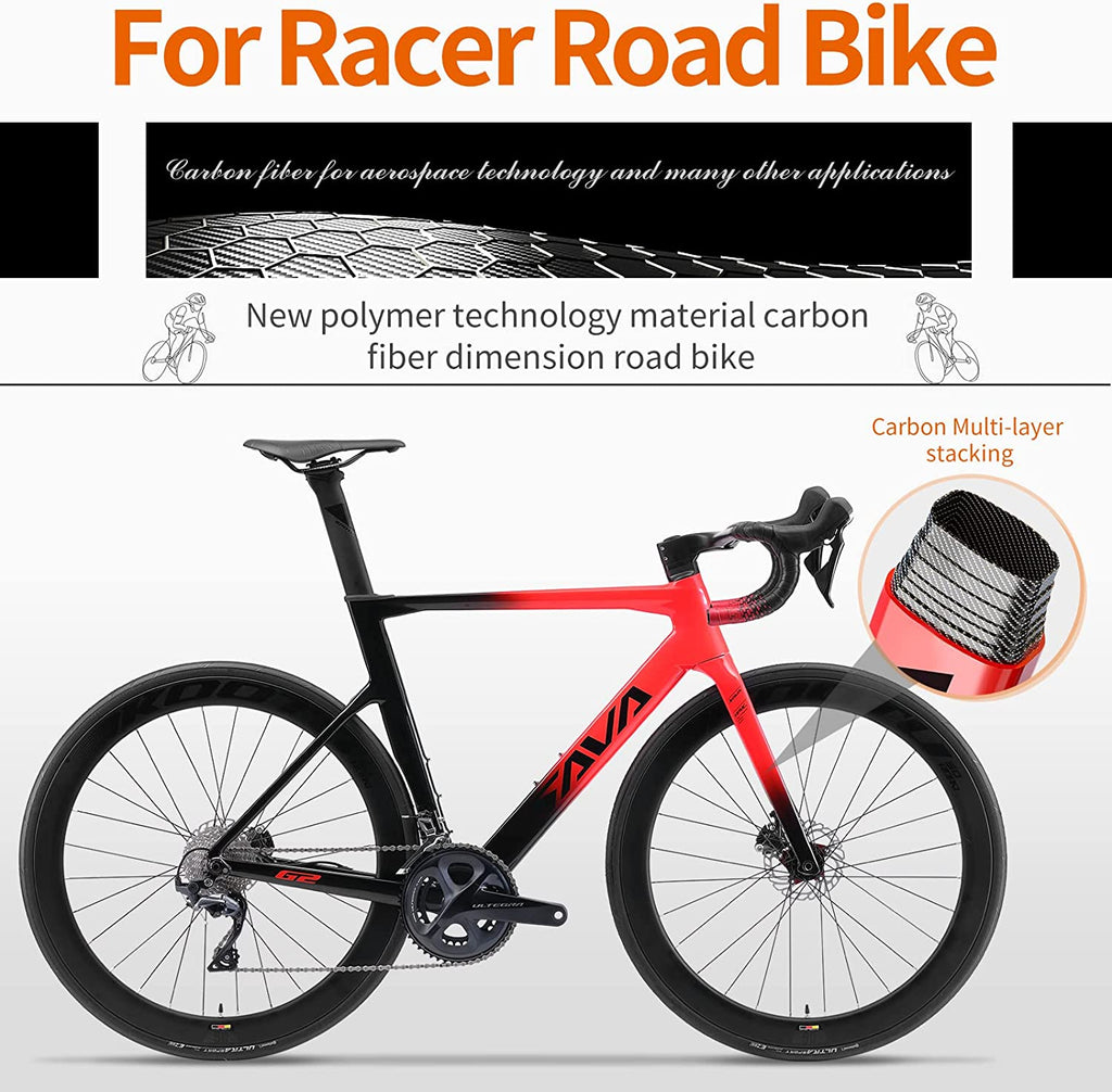 Carbon Fiber Road Bike with Hydraulic Disc Brakes S870444