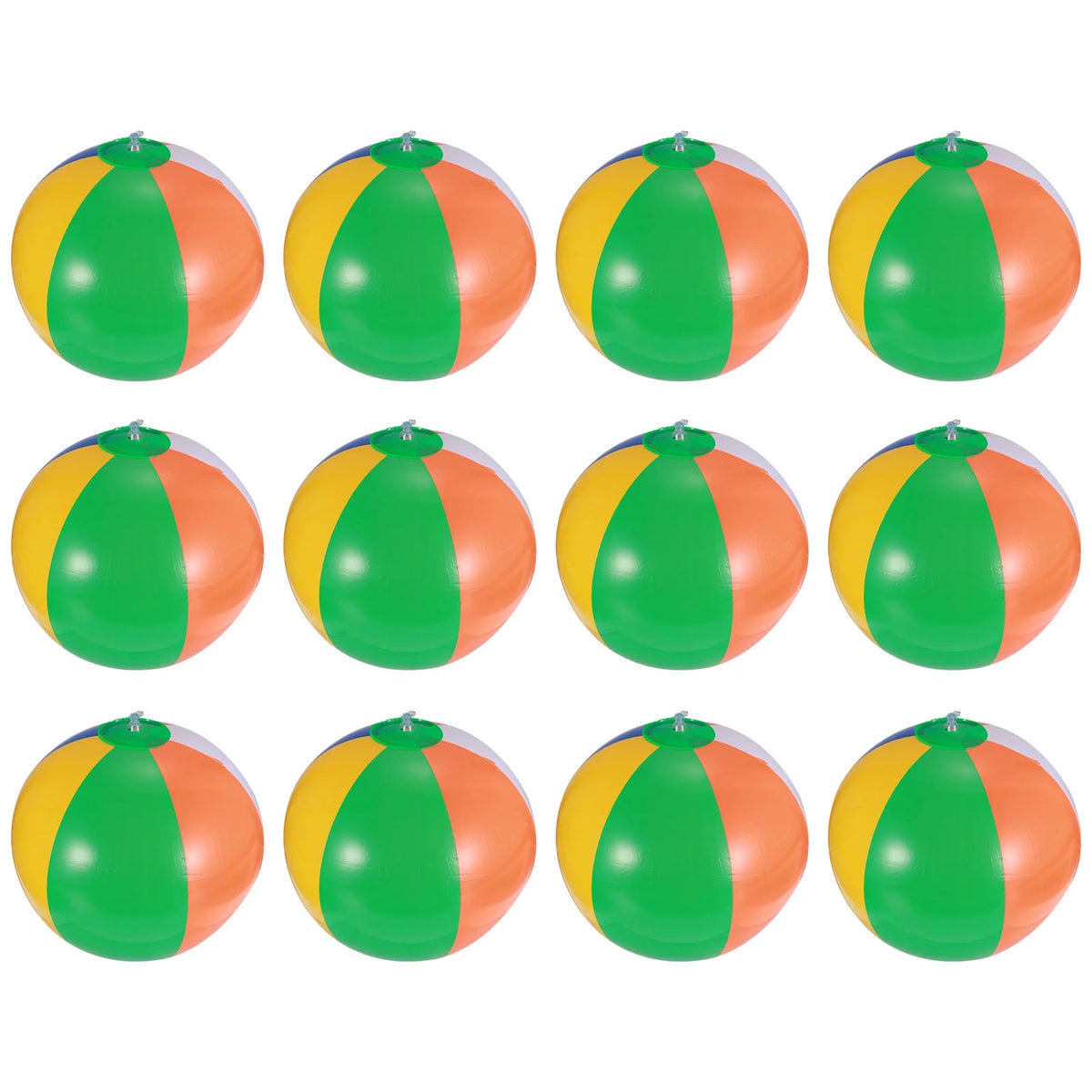 12 Pcs Inflatable Beach Balls Pool Toys Q3963