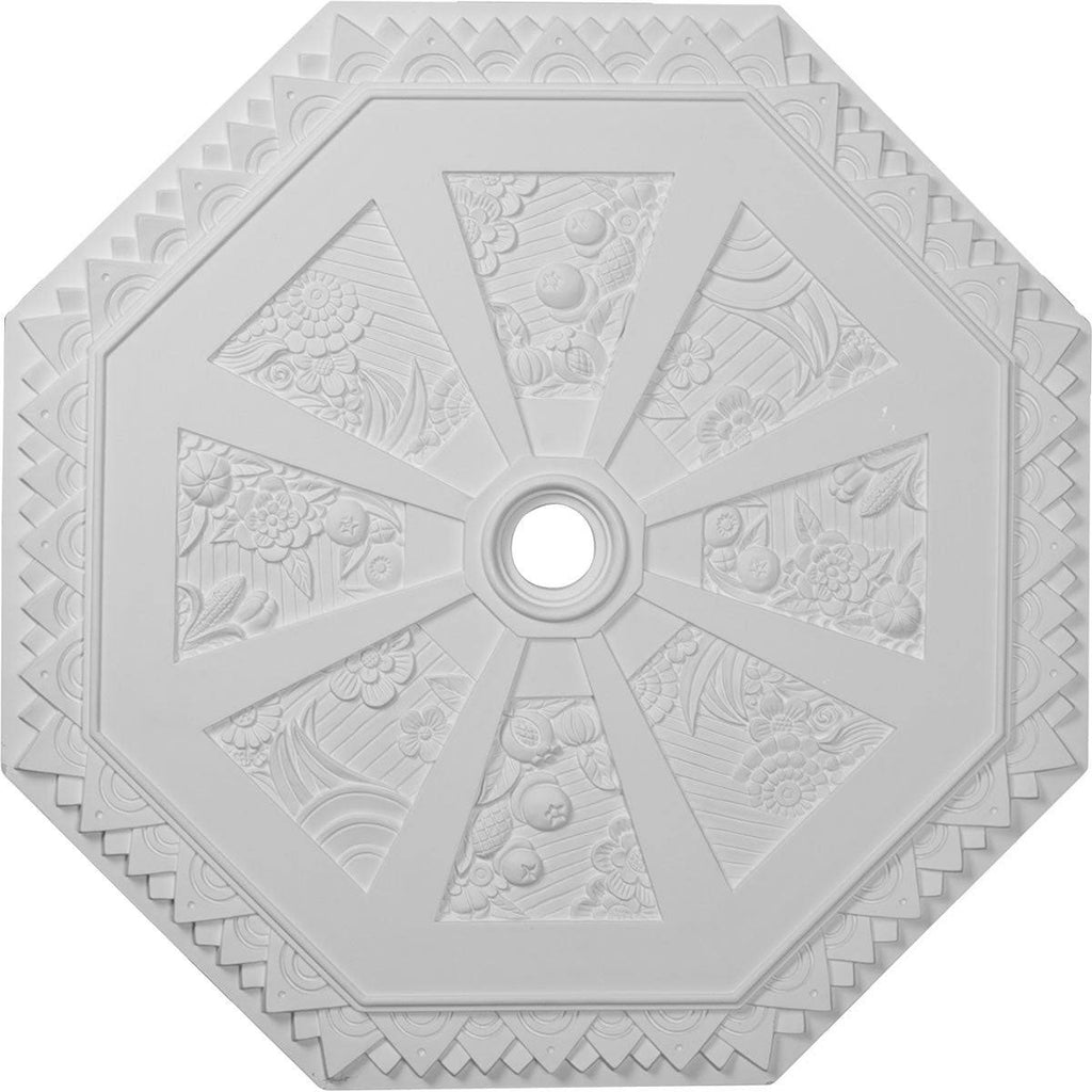 29 1/8x22OD x 2 1/4x22ID x 1 1/8x22P Spring Octagonal Ceiling Medallion O338