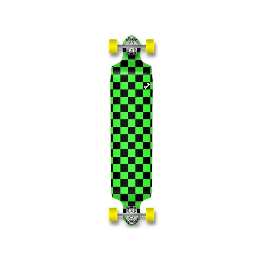 Checker White Drop Down Longboard Complete I80543