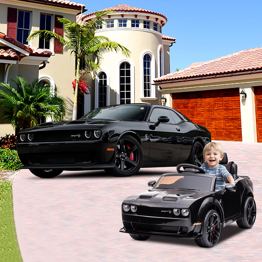 12 V Powered Ride On Car with Remote Control, Black J748263