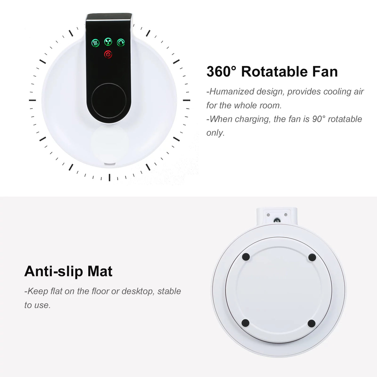 Touch Control 360-degree Rotatable Personal Air Cooler Humidifier Z561