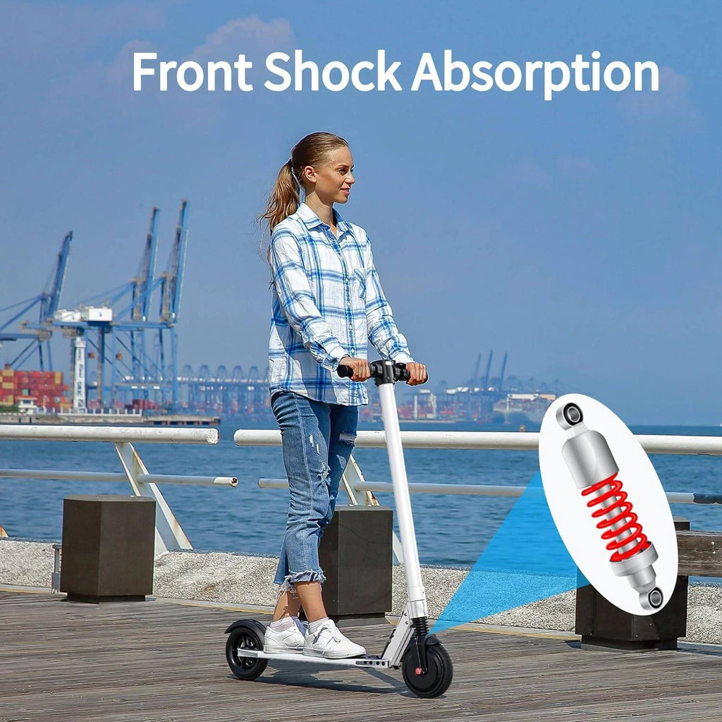 Electric Scooter with 10 Solid Tires, 500W Motor Folding Y201