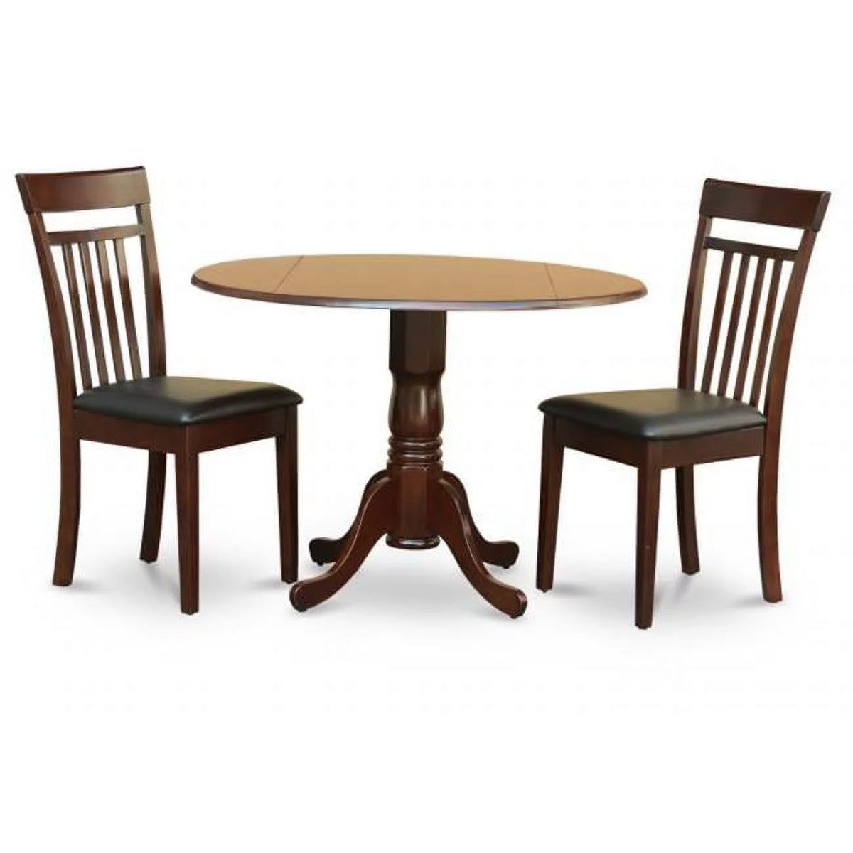 3PC Round Kitchen Table with 2 Chairs D221129
