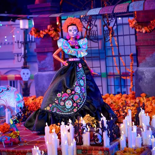 2024 Día De Muertos Collectible Doll in Black Dress H347